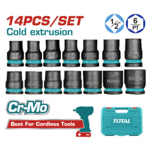 14 Pcs 1/2"Dr Impact Socket Set