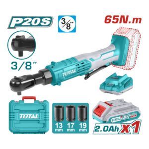 Lithium-Ion Cordless Drive Ratchet 65Nm 3/8" includes battery and charger